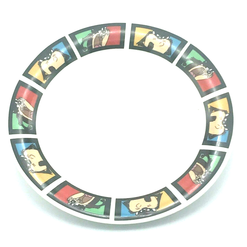 Vintage Looney Tunes Warner Bros TAZ Tasmanian Devil Dinner Plates Gibson 2001